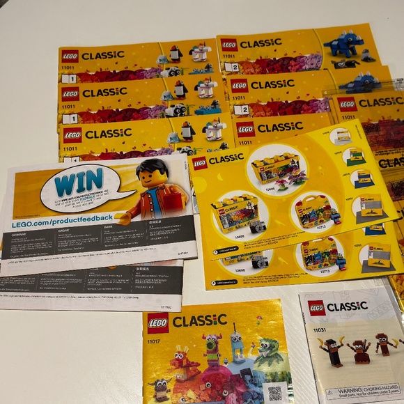 Bulk LEGO Classics Manuals 8 Sets of Books 1 and 2 - Picture 2 of 3